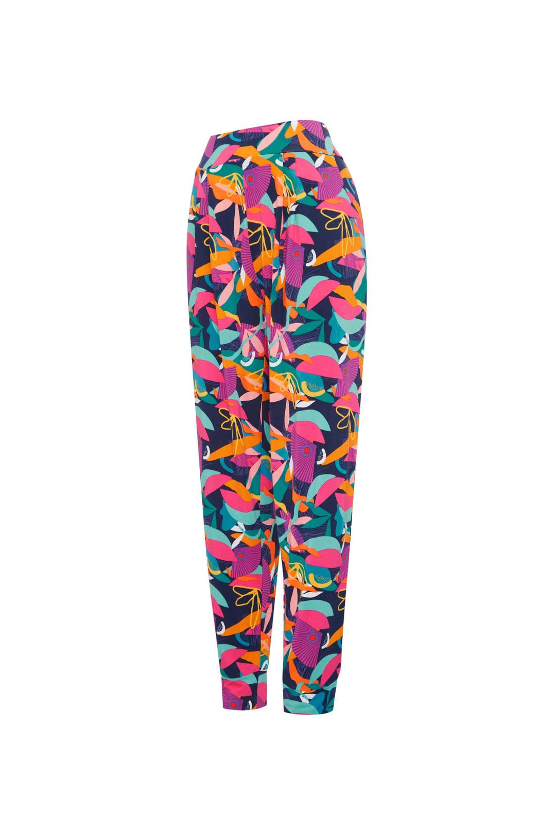 Side of cancun print bright bamboo pyjama pant set