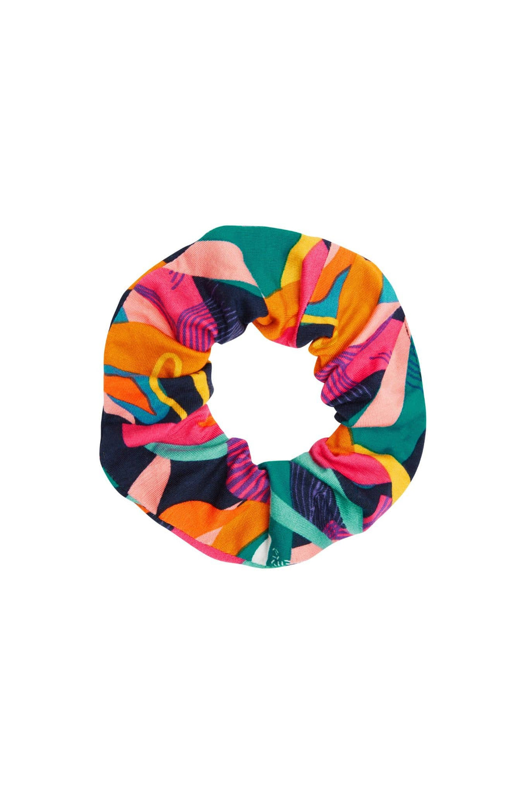 Hair scrunchie soft bamboo bright colour easy on hair